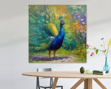 Le paon gracieux I sur Yaya's