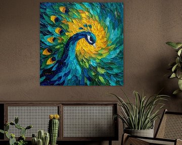 Le paon gracieux V sur Yaya's