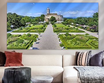 Garden of Schallaburg Castle by Leopold Brix