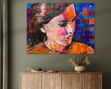 Lana Del Rey interprétation libre sur Anja Namink - Peintures