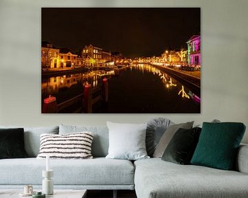 Haarlem in kerstverlichting van Bram Lubbers