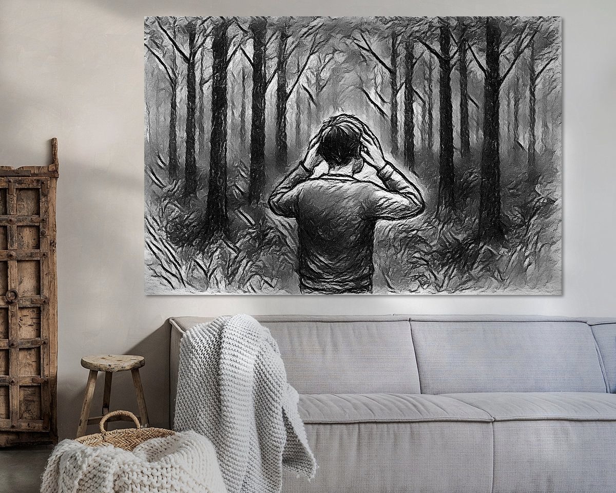 Example of the artwork in a room