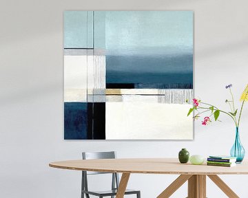 Forms of calm Abstraction in blue