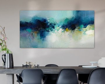 Waves of calm Abstraction in blue