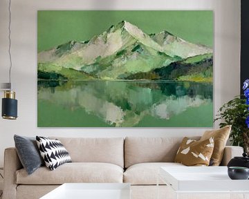 Grüne Berglandschaft von Mad Dog Art