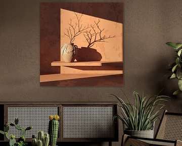 Solitude du désert Étude de l'heure d'or