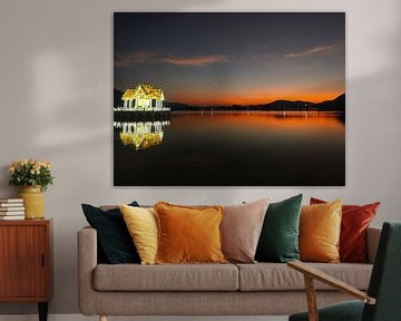 Temple du coucher de soleil doré sur Camiel Rijk