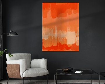 Orange und Weiß. Bunte abstrakte in hellen lebendigen Pastell und Neon-Farben