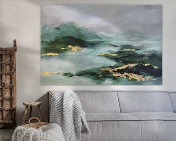 Emerald Mist - Abstract landscape