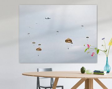 Parachutes in the sky (Airborne) by Ian Schepers