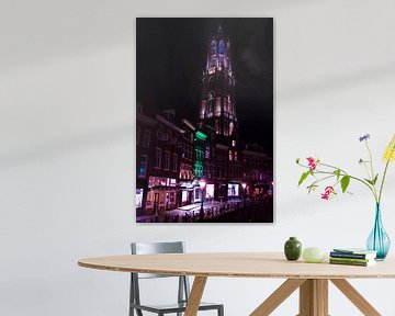 Domtoren Utrecht bij nacht van David Klumperman