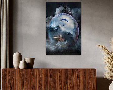 Paragliding vlucht ... boven de wolken