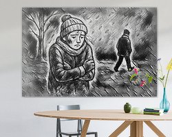 Example of the artwork in a room