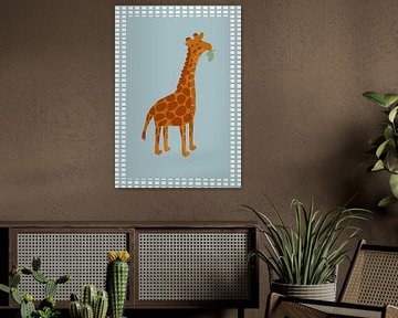 Giraffe essen von Merel Post