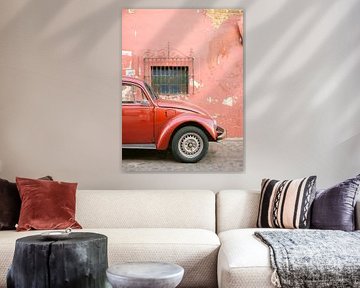 Retro-Rotkäfer in Oaxaca Mexiko von Raisa Zwart Reisefotografiedrucke