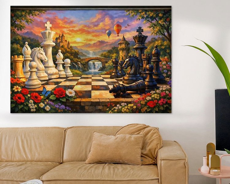 Example of the artwork in a room