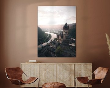 Uitzicht op Cochem van Laura Dijkslag