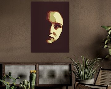 Mysteriöse Frau Vektor