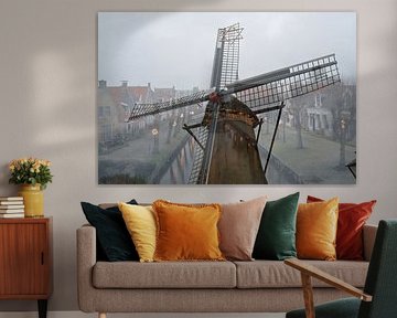 Abstracte fotografie | Straatfotografie | Korenmolen van Sloten van Art. by Janine