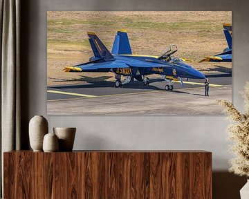 Blue Angel number 1 Boeing F/A-18E Super Hornet.