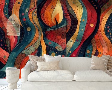 Example of the artwork in a room