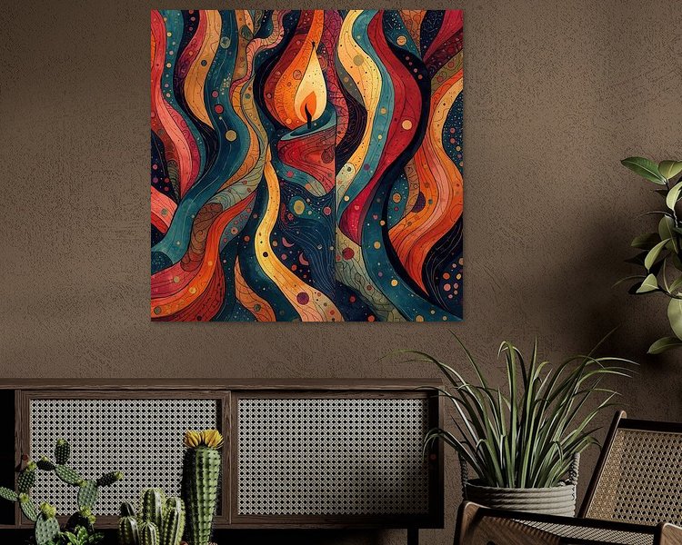 Example of the artwork in a room