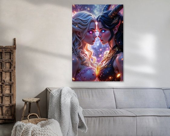 Example of the artwork in a room