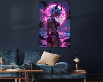 NOCTYRA - Sexy Anime Dämonen Girl am Strand