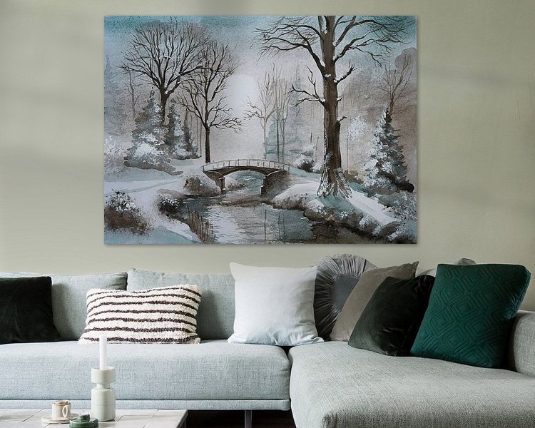 Example of the artwork in a room