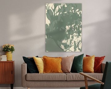 Fleurs de Japandi dans des couleurs neutres sur Dina Dankers