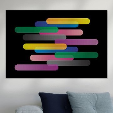 Abstrakte bunte Form Illustration mit modernen dynamischen fließenden Formen