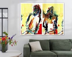 Example of the artwork in a room