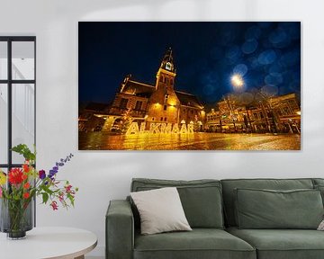 The weighing house in Alkmaar in December by peterheinspictures