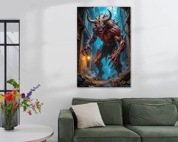 MALGRYTH - Ein riesiger Dämon in einer zerstörten Stadt von INFERAURUM