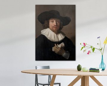 Mann mit einem Notenblatt - Rembrandt van Rijn