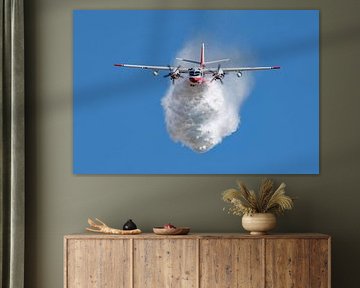 Grumman S-2T Turbo Firecat firefighting aircraft.