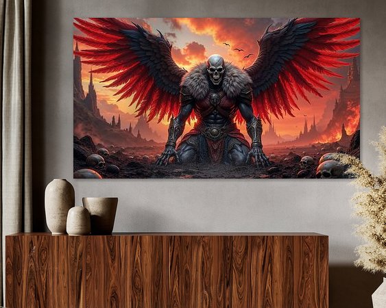 Example of the artwork in a room