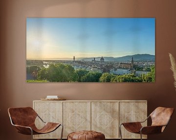 Florenz Luftaufnahme Stadtbild in einem schönen Tag, Toskana, Italien von Stefano Orazzini