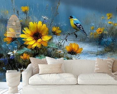 Example of the artwork in a room