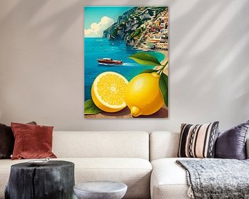 Zitrone Sommer Küsten Illustration von DNArt Gallery's