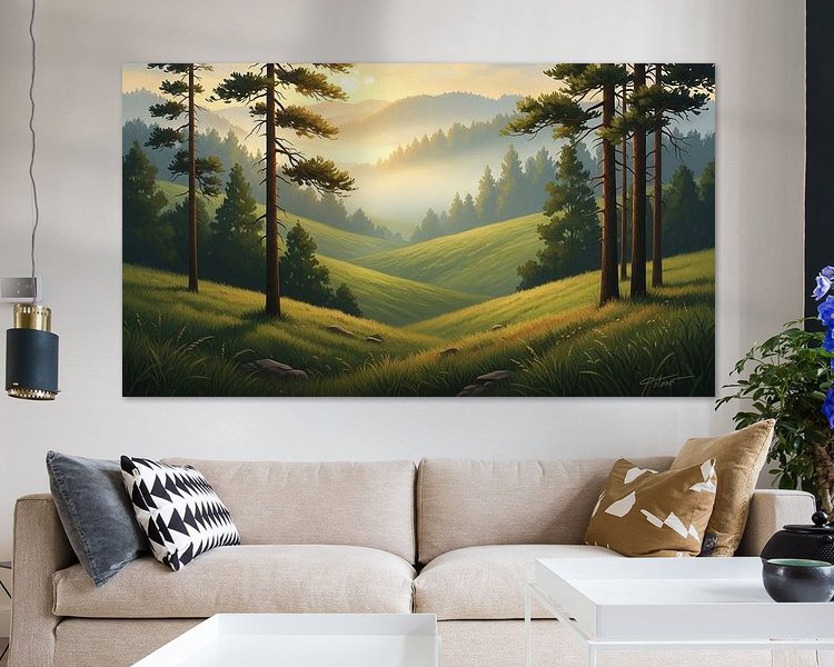 Example of the artwork in a room