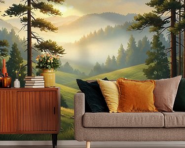 Example of the artwork in a room