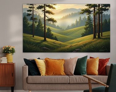 Example of the artwork in a room