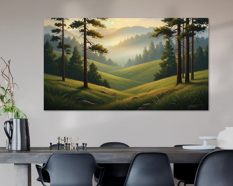 Example of the artwork in a room