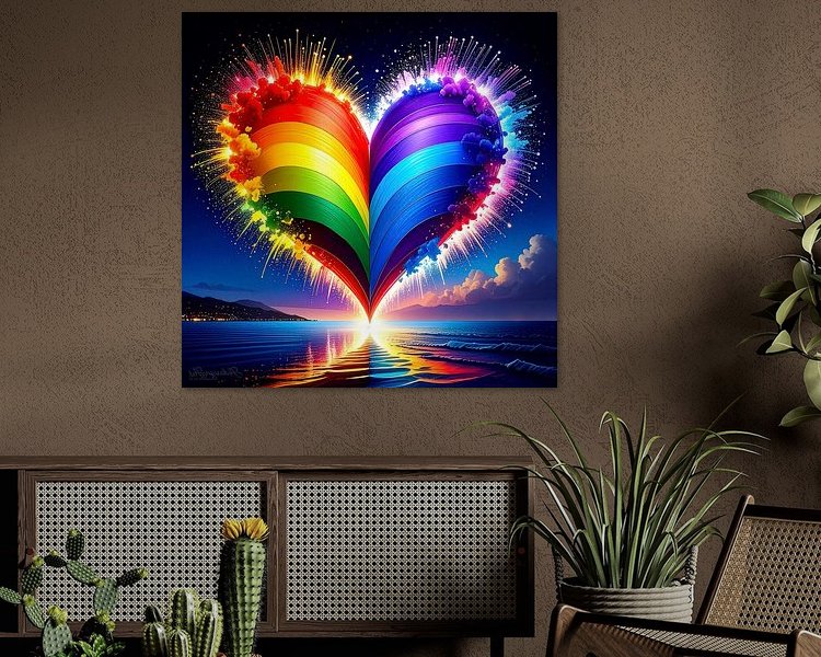 Example of the artwork in a room