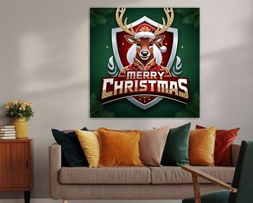 Merry Christmas Rentier von Liona Toussaint