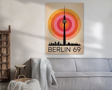 vintage poster berlin von Giandra Safaraz