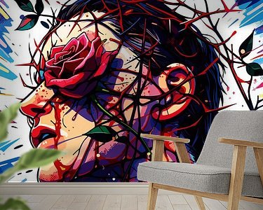 Example of the artwork in a room