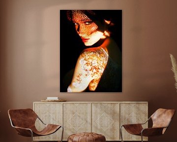 Portrait woman in lingerie