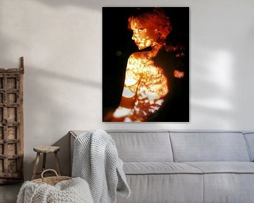 Portrait woman in lingerie